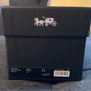 Brand new size 8 coach paten flats.